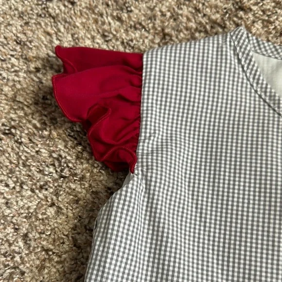LITTLE BEAR SMOCKS GINGHAM ALABAMA ROMPER - Picture 4 of 8